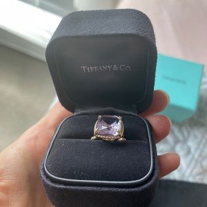 Tiffany & Co - Rose Gold Amethyst  and Diamond Ring